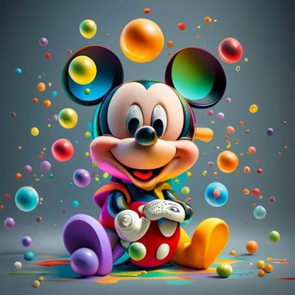 Disney Mickey - Full Round Drill Diamond Painting 30*30CM