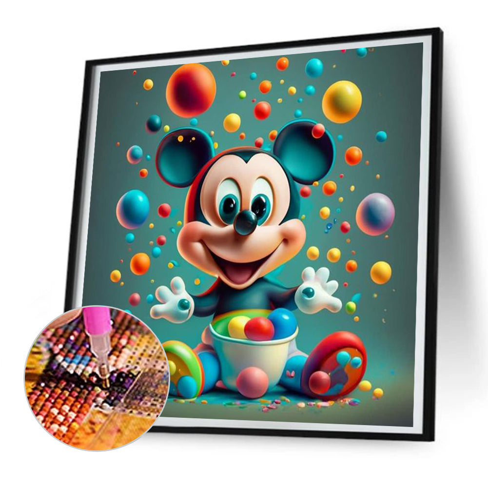 Disney Mickey - Full Round Drill Diamond Painting 30*30CM