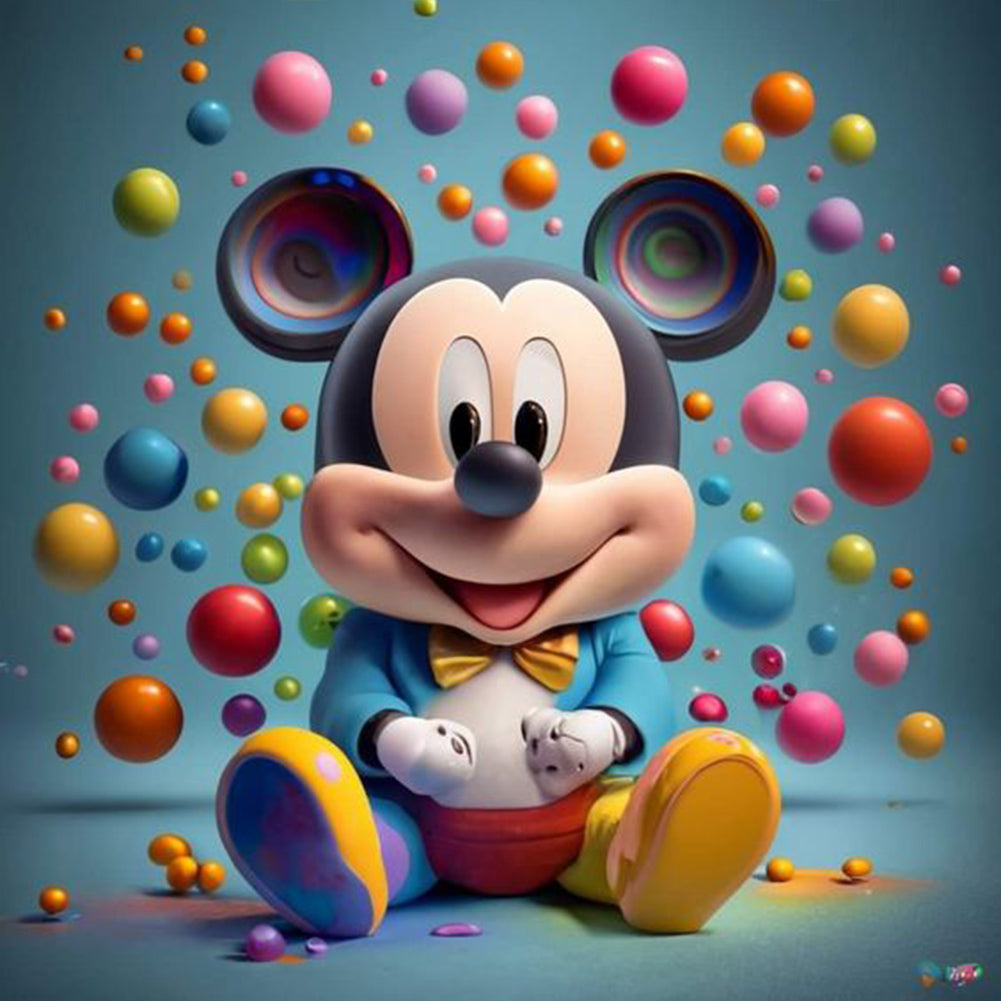 Disney Mickey - Full Round Drill Diamond Painting 30*30CM
