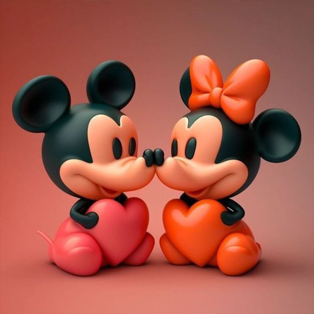 Disney Mickey Minnie - Full Round Drill Diamond Painting 30*30CM