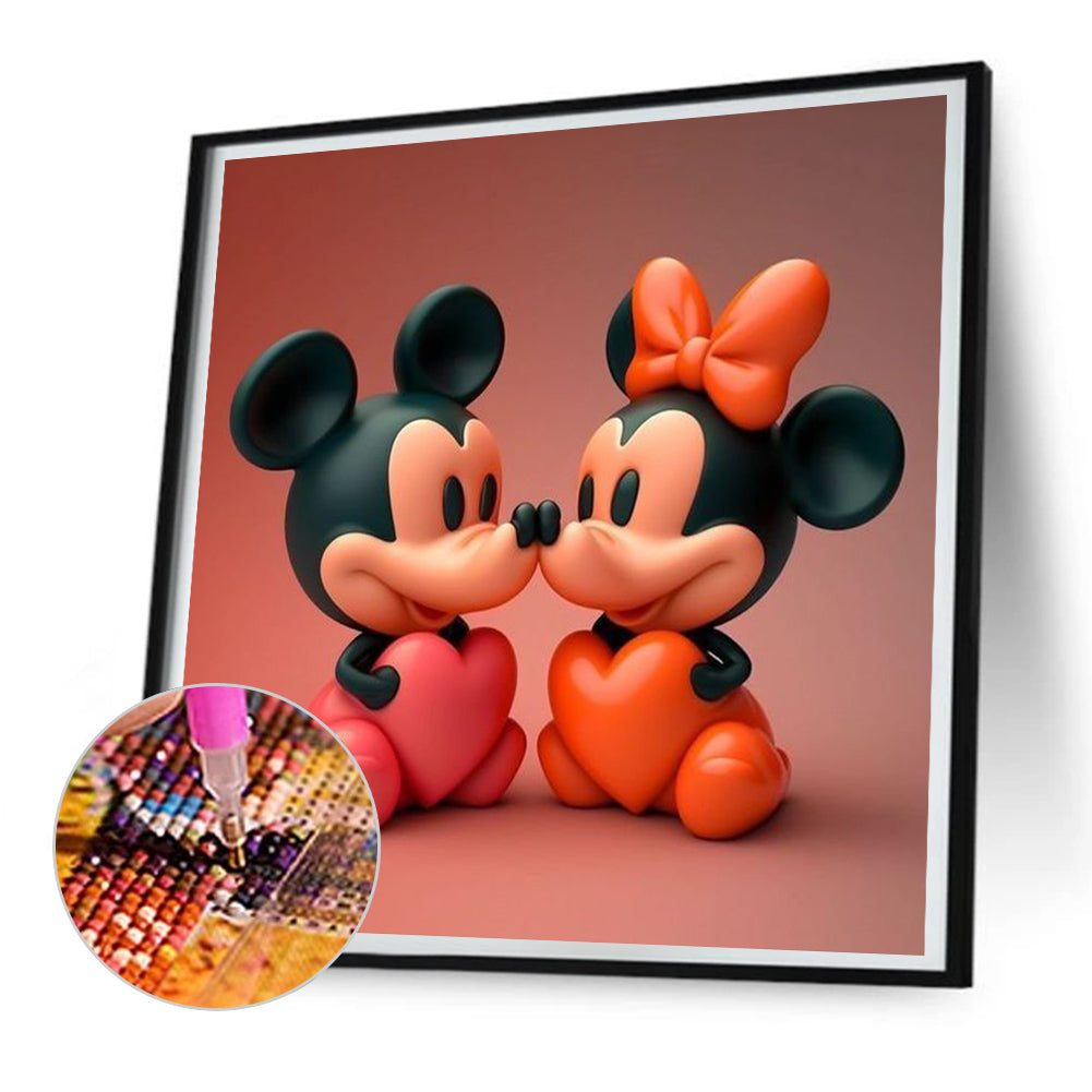 Disney Mickey Minnie - Full Round Drill Diamond Painting 30*30CM