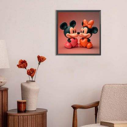 Disney Mickey Minnie - Full Round Drill Diamond Painting 30*30CM