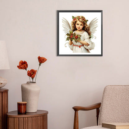 Christmas Angel - Full Round Drill Diamond Painting 30*30CM