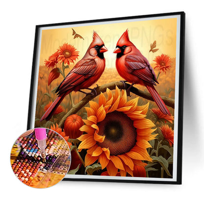 Cardinal - Full Round Drill Diamond Painting 30*30CM