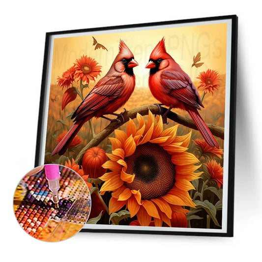 Cardinal - Full Round Drill Diamond Painting 30*30CM