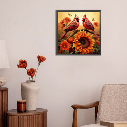 Cardinal - Full Round Drill Diamond Painting 30*30CM