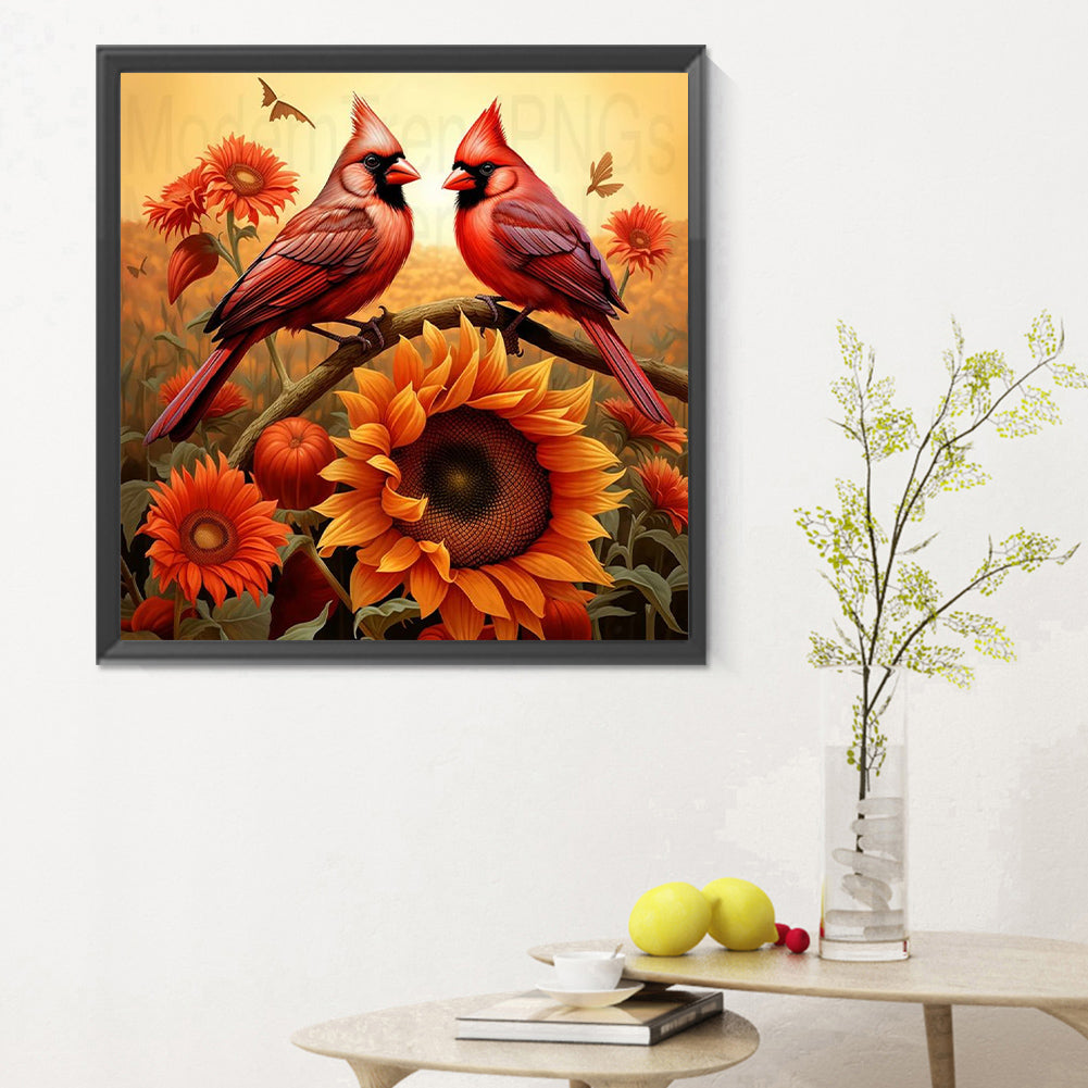 Cardinal - Full Round Drill Diamond Painting 30*30CM