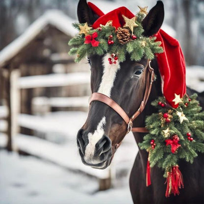 Horses - Full Round Drill Diamond Painting 30*30CM