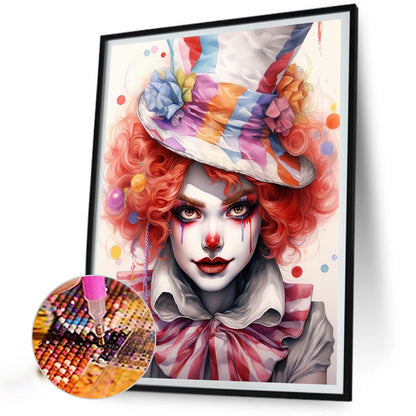 Clown - Full Square Drill Diamond Painting 40*50CM