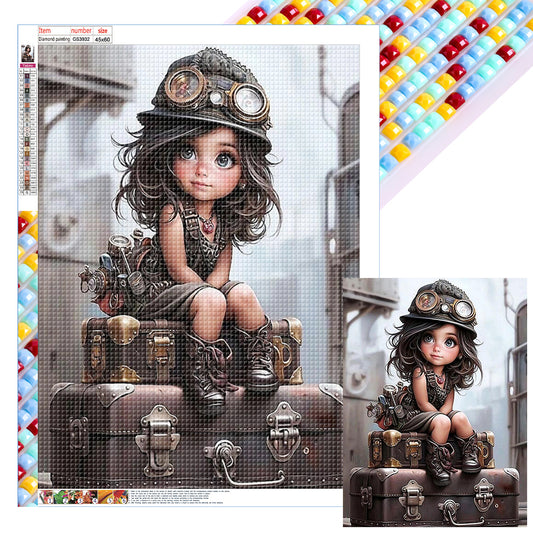 Mechanic Girl - Full Square Drill Diamond Painting 45*60CM