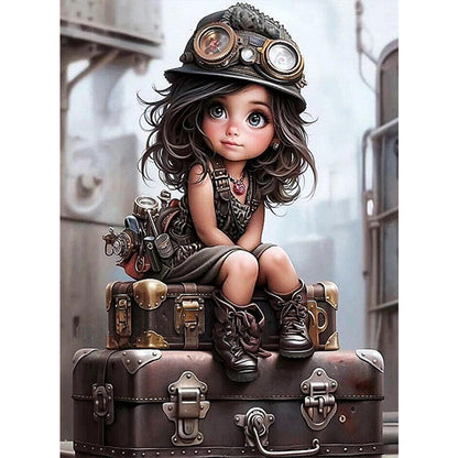 Mechanic Girl - Full Square Drill Diamond Painting 45*60CM