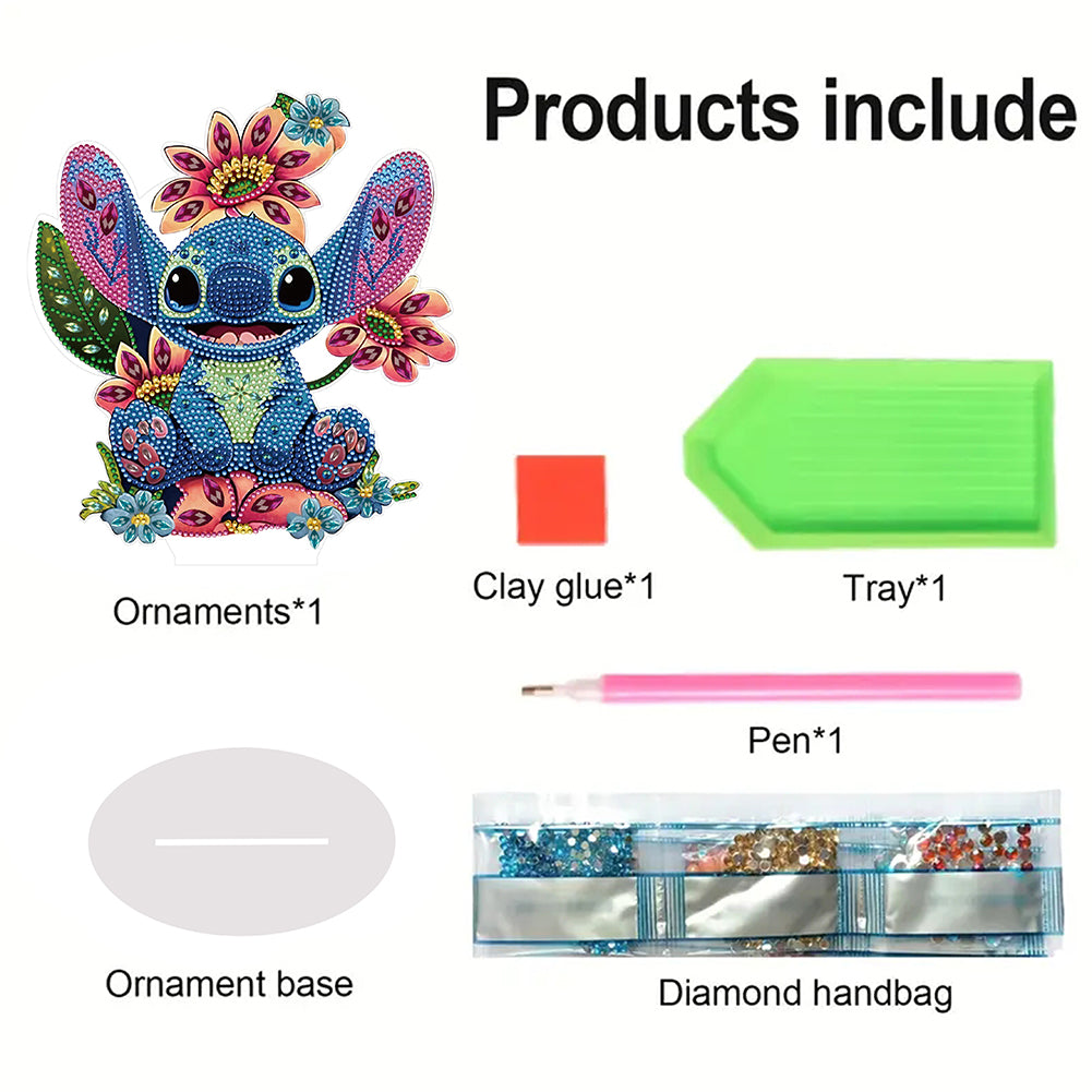 Acrylic Stitch Table Top Diamond Painting Ornament Kits for Office Desktop Decor