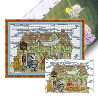 Rest(2) - 14CT Stamped Cross Stitch 38*29CM(Joy Sunday)