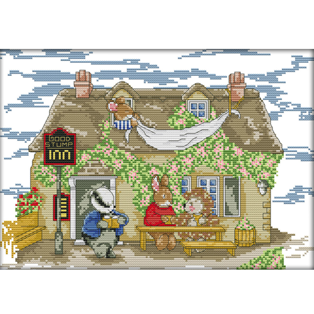 Rest(2) - 14CT Stamped Cross Stitch 38*29CM(Joy Sunday)