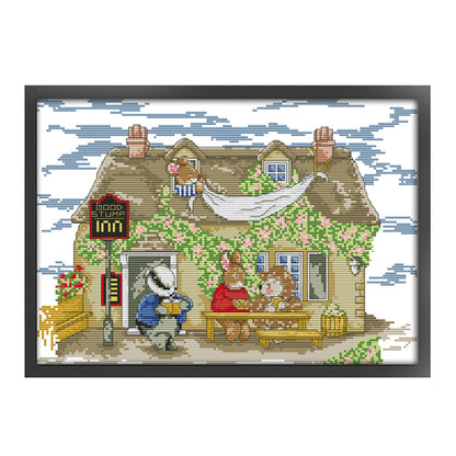 Rest(2) - 14CT Stamped Cross Stitch 38*29CM(Joy Sunday)