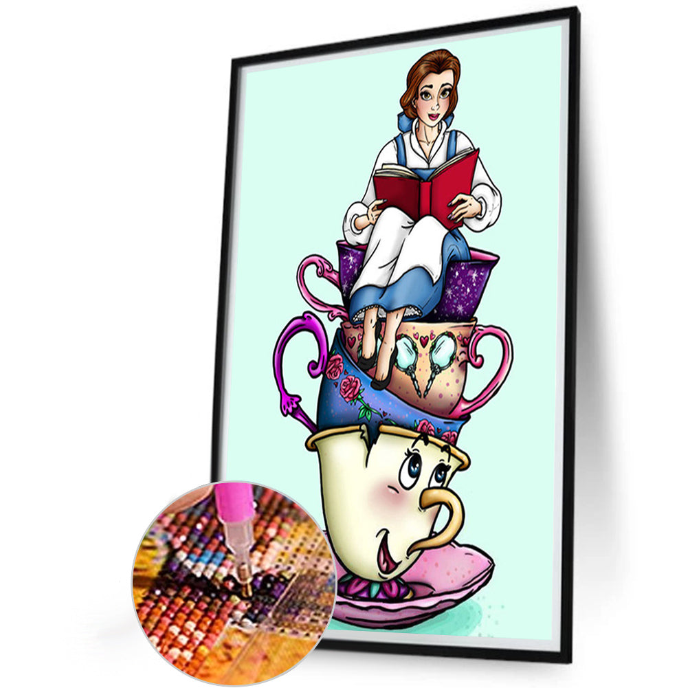 Cup Fairy Princess - Full Round Drill Diamond Painting 40*60CM