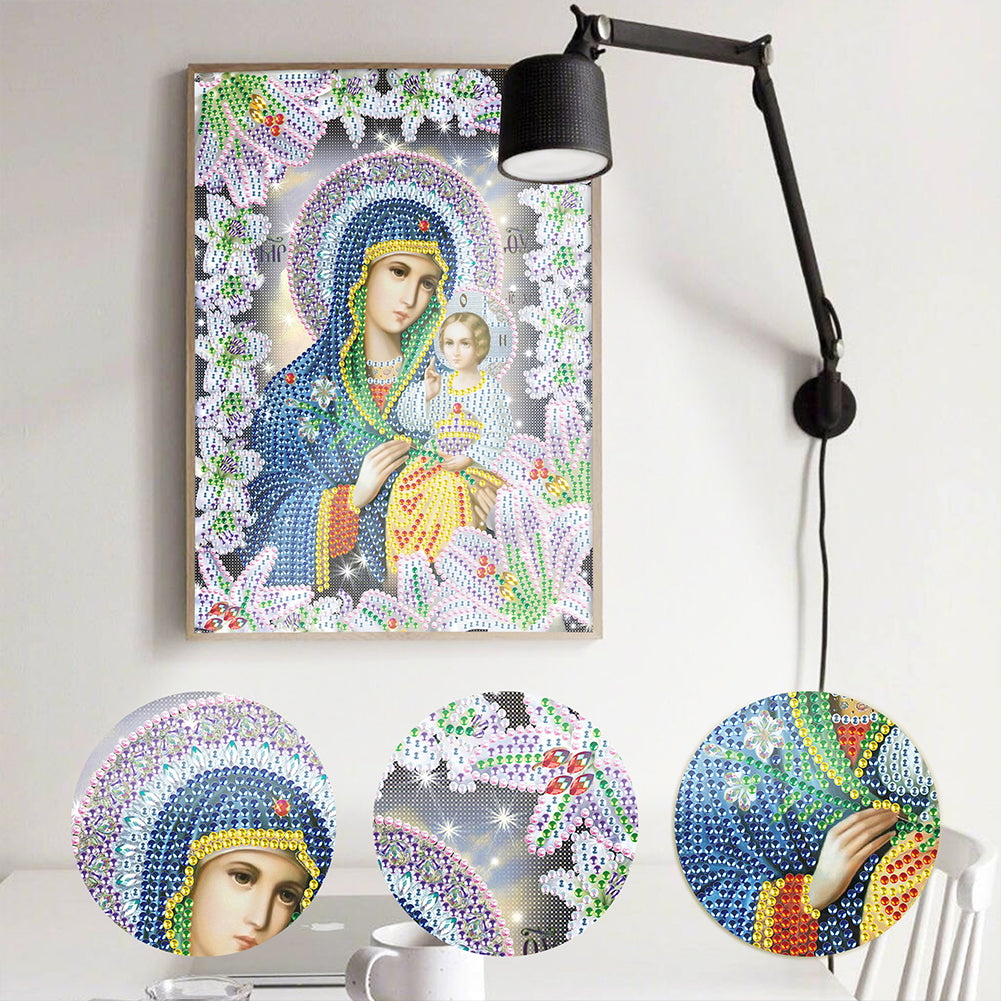 Religion Our Lady - Special Shaped Drill Diamond Painting 25*30CM