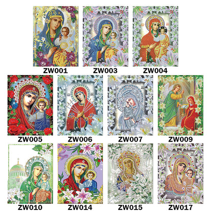 Religion Our Lady - Special Shaped Drill Diamond Painting 25*30CM
