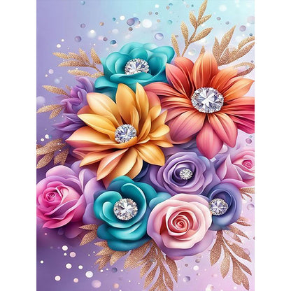 Flower Of Celebration - Full Round Drill Diamond Painting 30*40CM