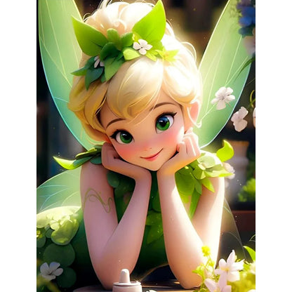 Wonderful Fairy Tinker Bell - Full Round Drill Diamond Painting 30*40CM