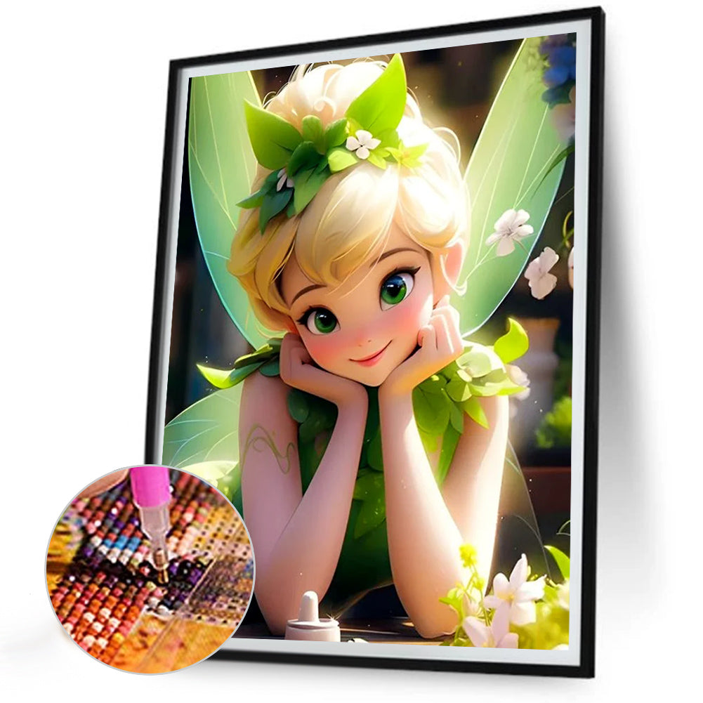 Wonderful Fairy Tinker Bell - Full Round Drill Diamond Painting 30*40CM