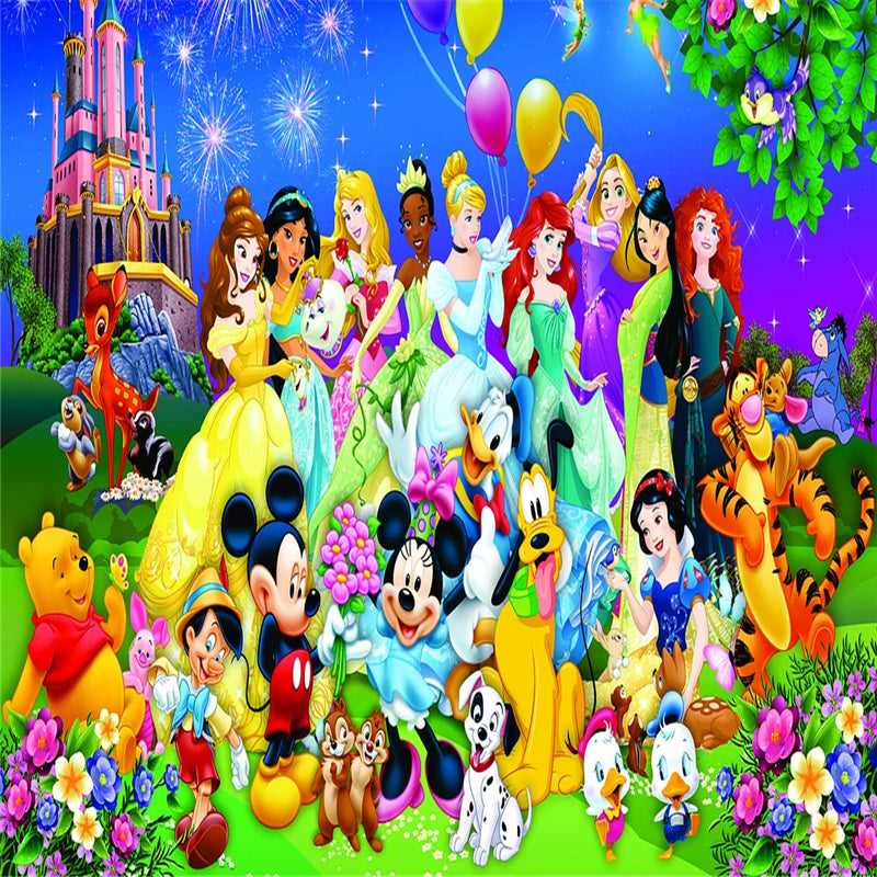 Disney - Full Round Drill Diamond Painting 80*50CM