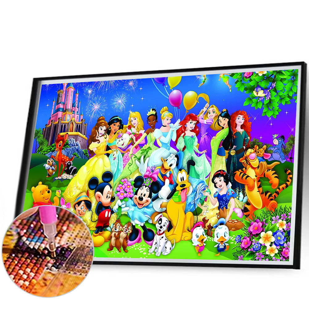 Disney - Full Round Drill Diamond Painting 80*50CM