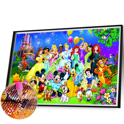 Disney - Full Round Drill Diamond Painting 80*50CM