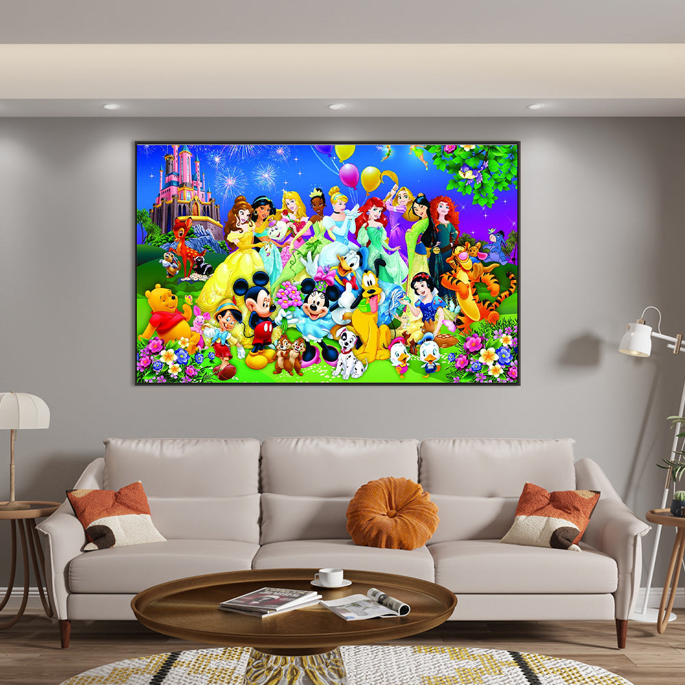 Disney - Full Round Drill Diamond Painting 80*50CM