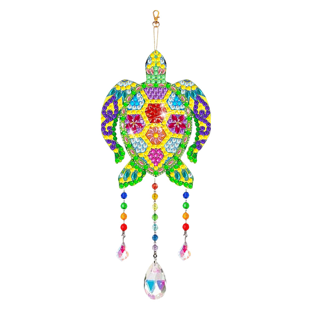 Suncatcher Double Sided Crystal Painting Ornaments for Windows Decor (Turtle)