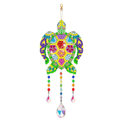 Suncatcher Double Sided Crystal Painting Ornaments for Windows Decor (Turtle)