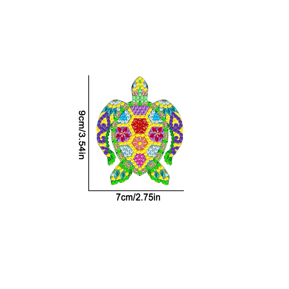 Suncatcher Double Sided Crystal Painting Ornaments for Windows Decor (Turtle)