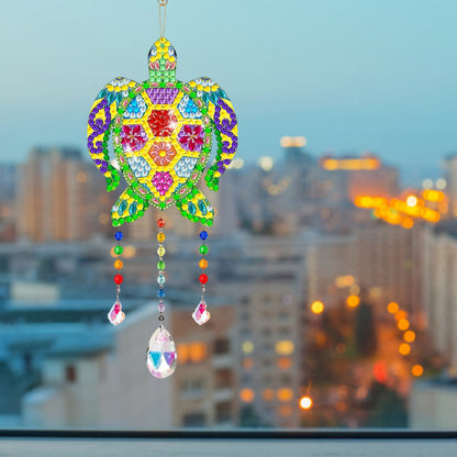 Suncatcher Double Sided Crystal Painting Ornaments for Windows Decor (Turtle)