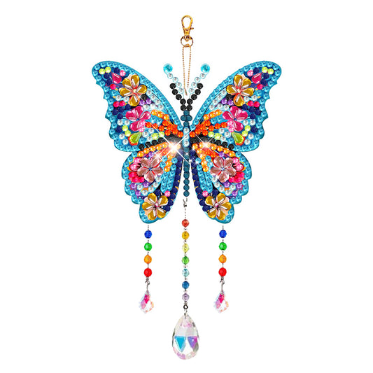 Suncatcher Double Sided Crystal Painting Ornaments for Windows Decor (Butterfly)