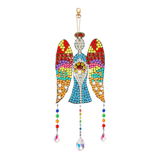 Suncatcher Double Sided Crystal Painting Ornaments for Windows Decor (Angel)