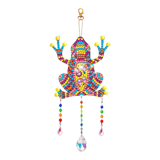 Suncatcher Double Sided Crystal Painting Ornaments for Windows Decor (Frog)