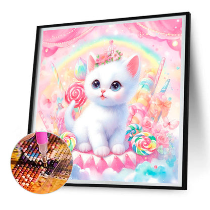 Candy Kitten - Full Round Drill Diamond Painting 30*30CM