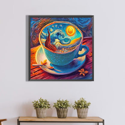 Starry Sky Coffee - Full Round Drill Diamond Painting 40*40CM