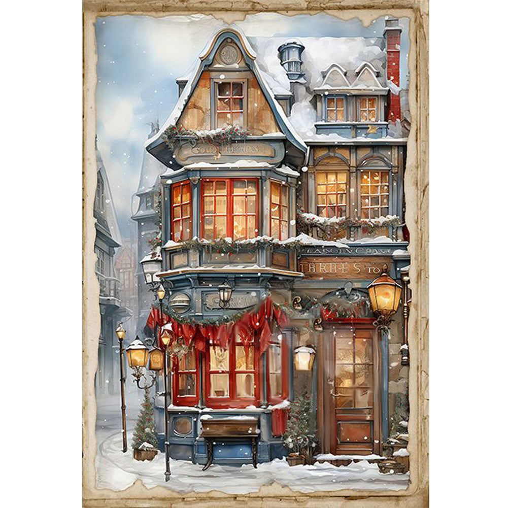 Winter Cabin - 11CT Stamped Cross Stitch 40*60CM