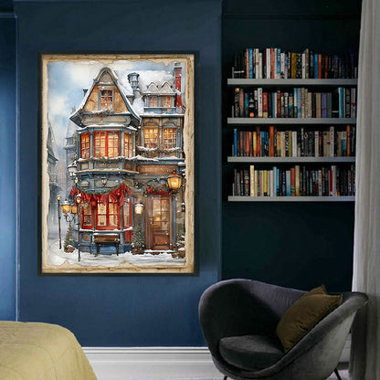 Winter Cabin - 11CT Stamped Cross Stitch 40*60CM