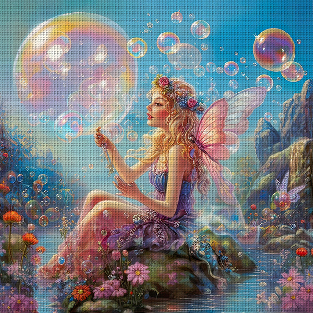 Butterfly Fairy - 14CT Stamped Cross Stitch 50*50CM