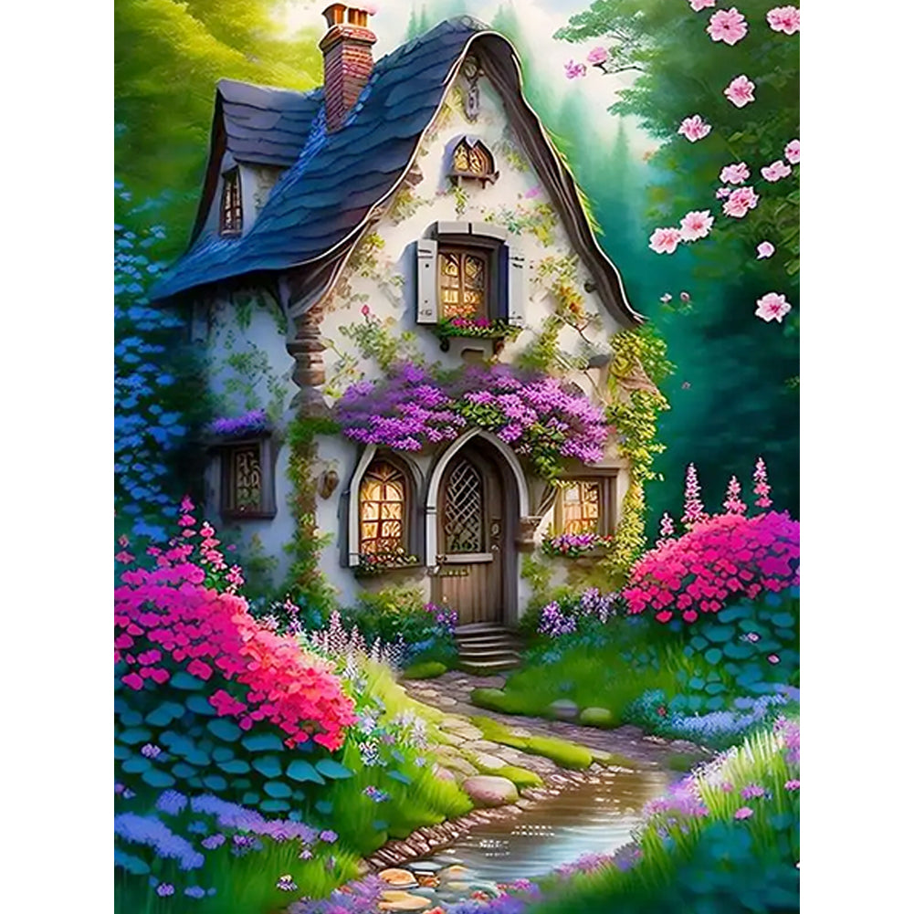 Dream Tree House - 16CT Stamped Cross Stitch 45*60CM