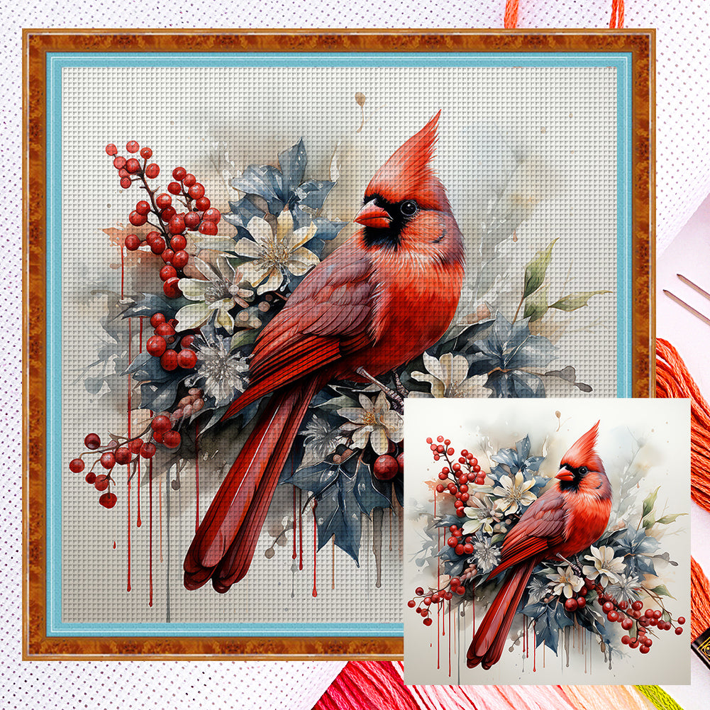 Cardinal - 11CT Counted Cross Stitch 40*40CM