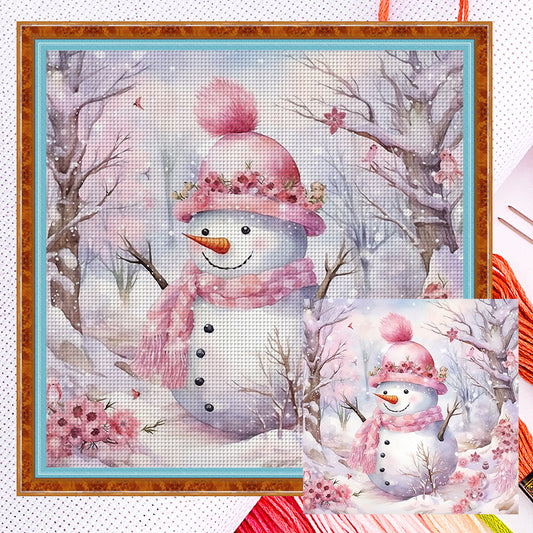 Snowman - 11CT Counted Cross Stitch 40*40CM