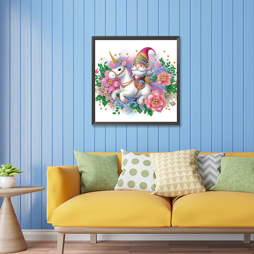 Unicorn Knight Goblin - Special Shaped Drill Diamond Painting 30*30CM