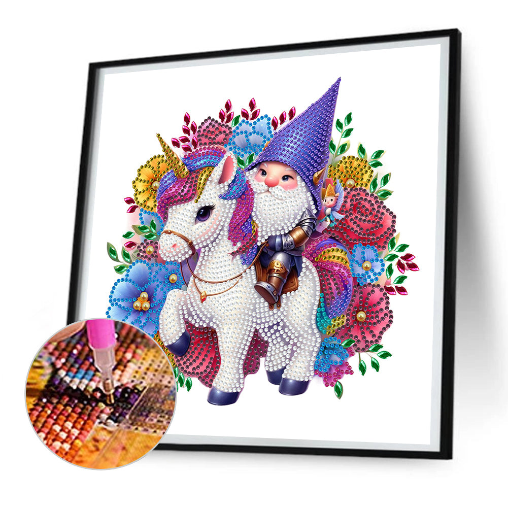 Unicorn Knight Goblin - Special Shaped Drill Diamond Painting 30*30CM