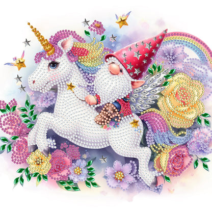 Unicorn Knight Goblin - Special Shaped Drill Diamond Painting 30*30CM