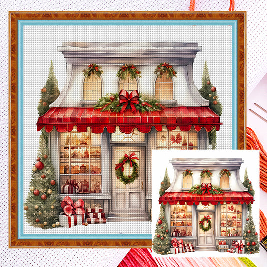 Christmas Shop - 18CT Counted Cross Stitch 35*35CM