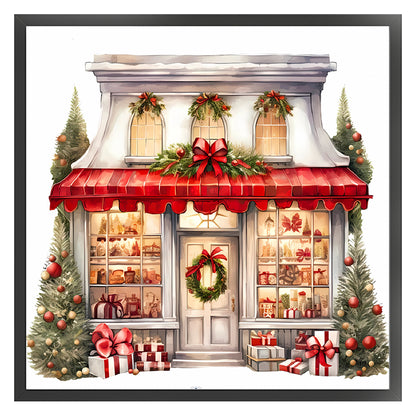 Christmas Shop - 18CT Counted Cross Stitch 35*35CM