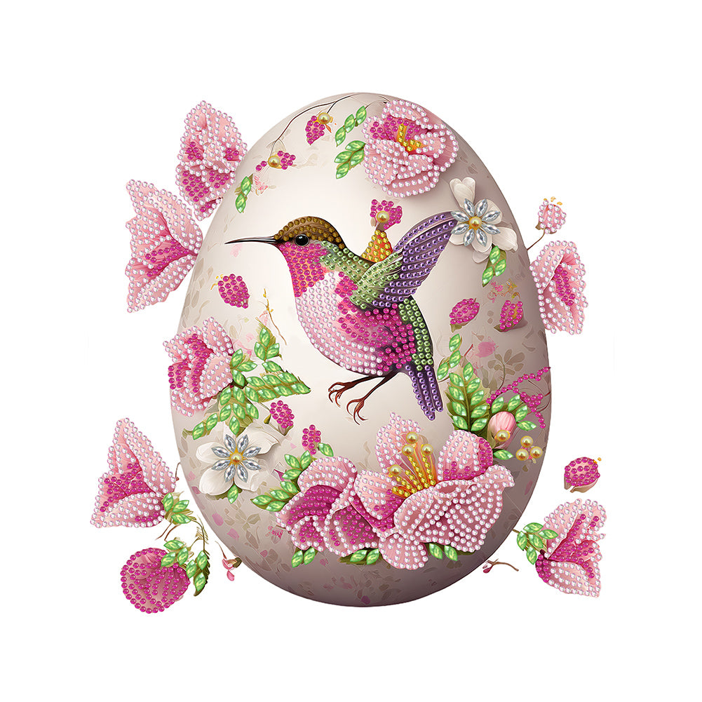 Easter Egg Hummingbird - Special Shaped Drill Diamond Painting 30*40CM